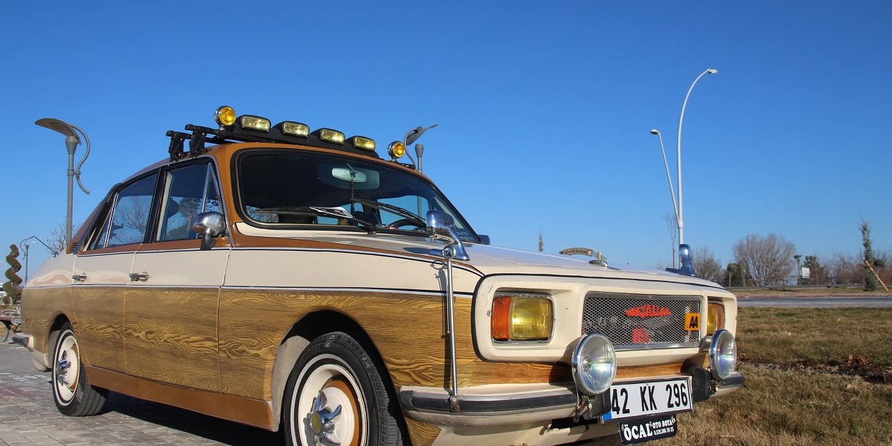 Konya'da klasik otomobil tutkunu Anadol otomobiline gözü gibi bakıyor! Ölene kadar bineceğim