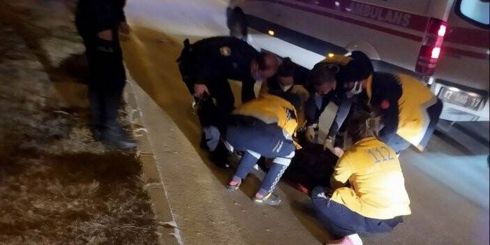 Hafif ticari aracın çarptığı yaya ağır yaralandı