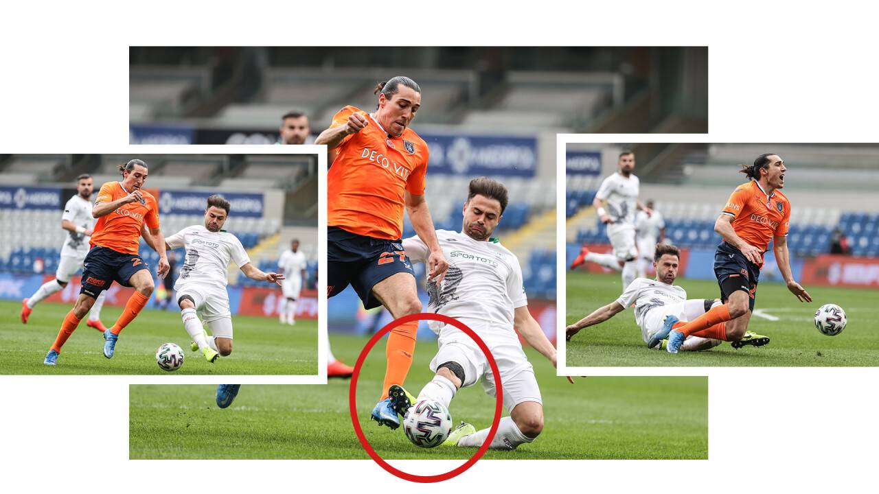 Başakşehir-Konyaspor maçında yanlış penaltı kararı VAR'dan döndü