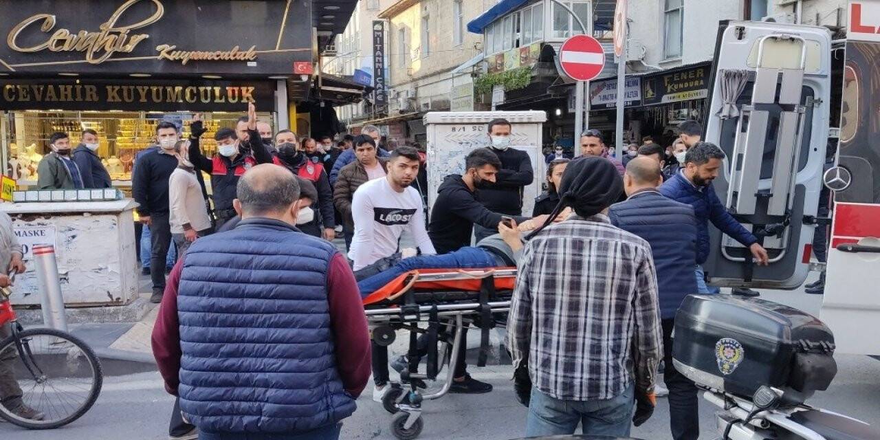 Gündüz vakti telefoncuya silahlı saldırı