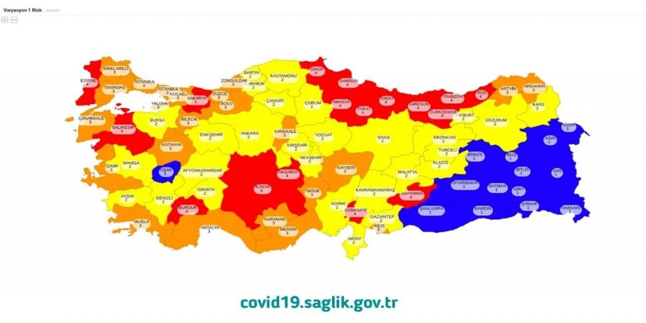 Burdur çok yüksek riskli iller arasında kaldı