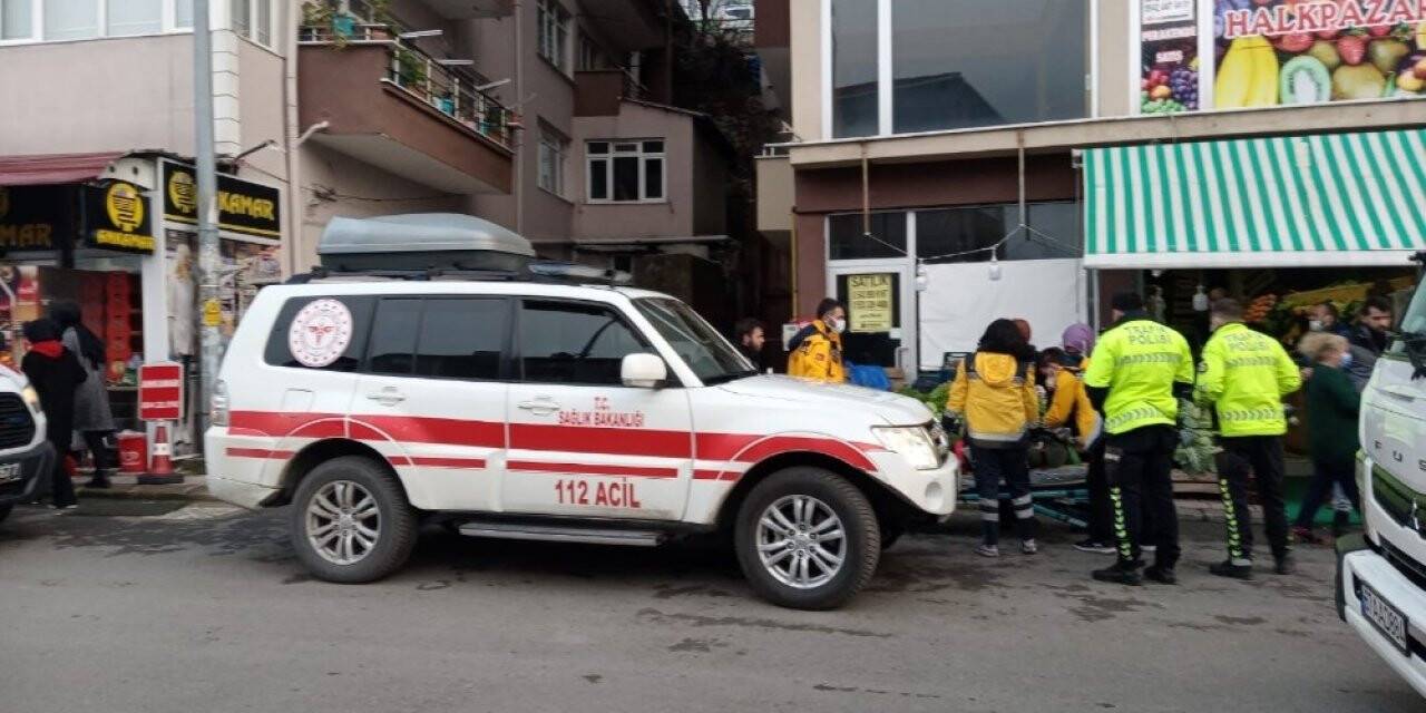 Motosiklet ile otomobil çarpıştı: 1 yaralı