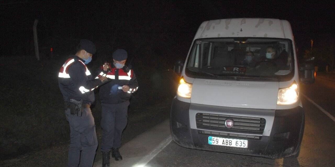 Tekirdağ’da jandarmadan gece yarısı huzur uygulaması