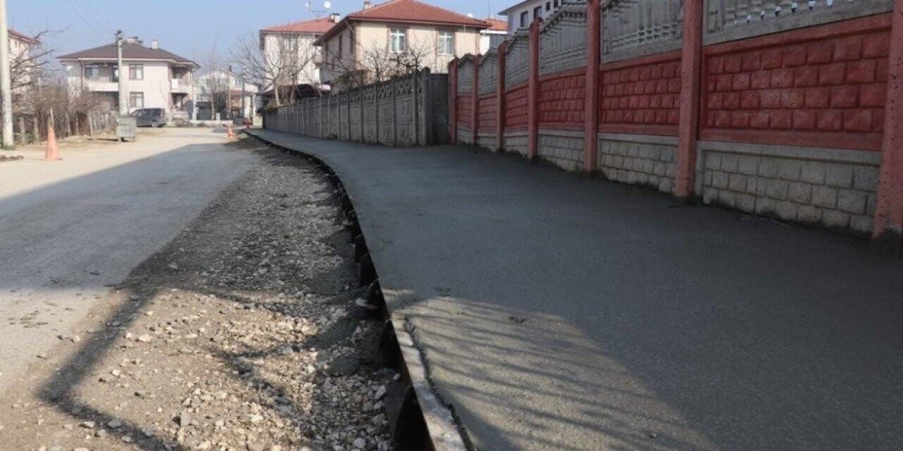 Baskı beton çalışmaları devam ediyor