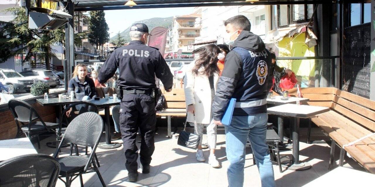 Menteşe’de polis ve bekçiler yeni açılan işletmeleri denetledi