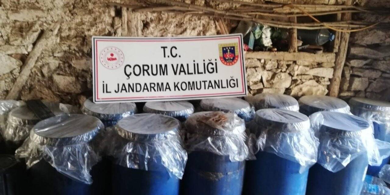 Jandarmadan kaçak içki operasyonu