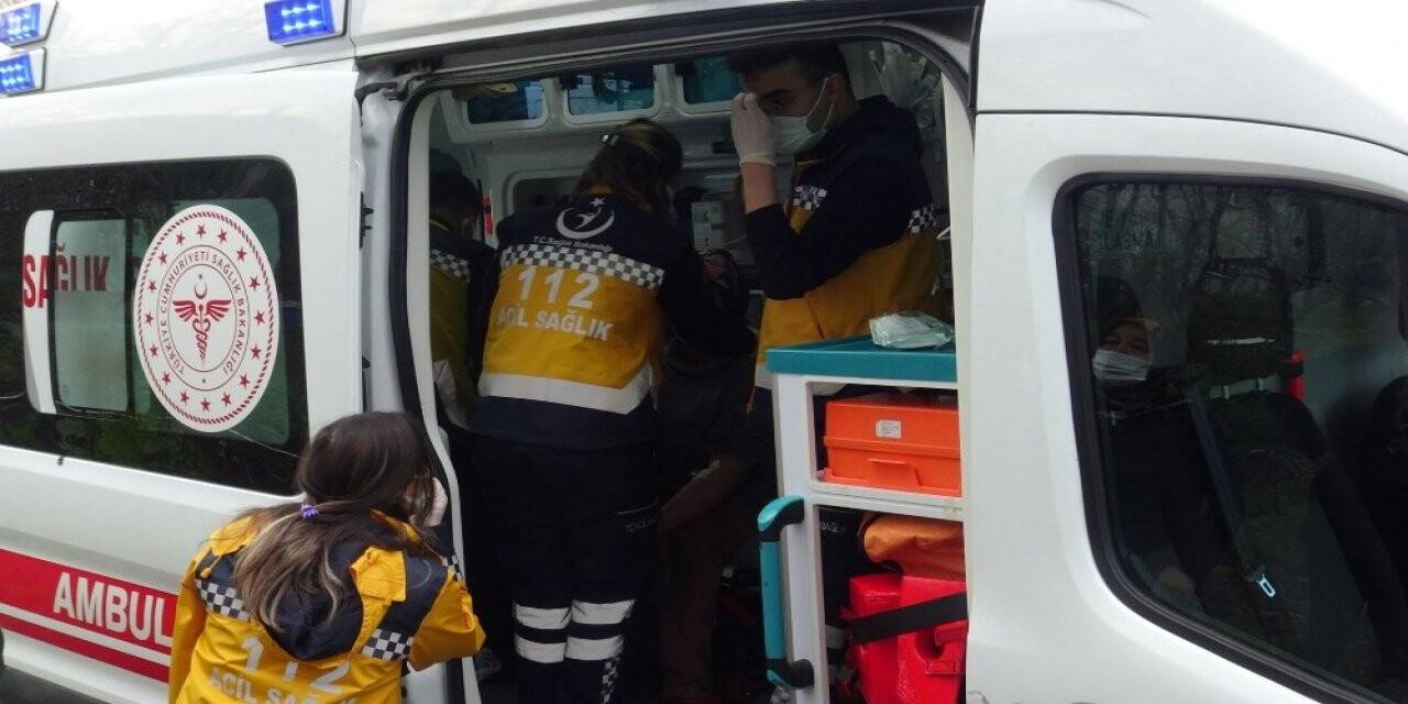 Gelin kaynana yangında dumandan etkilendi