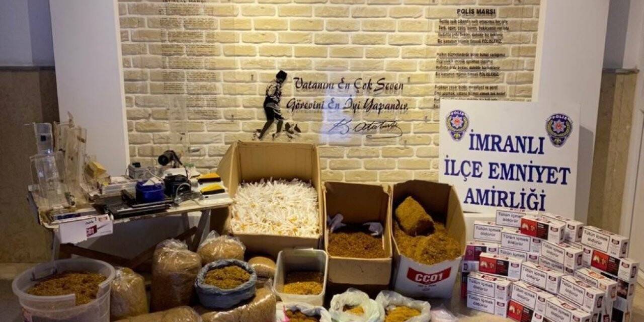 İmranlı’da kaçak tütün  operasyonu