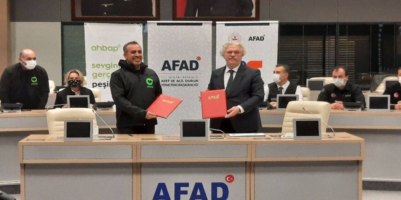 AFAD ile Ahbap Platformu arasında işbirliği protokolü imzalandı