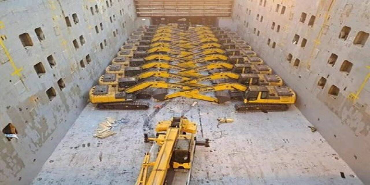 Çin’den yola çıkarılan inşaat makinesi teçhizatı BRI ülkelerine ulaştırılacak