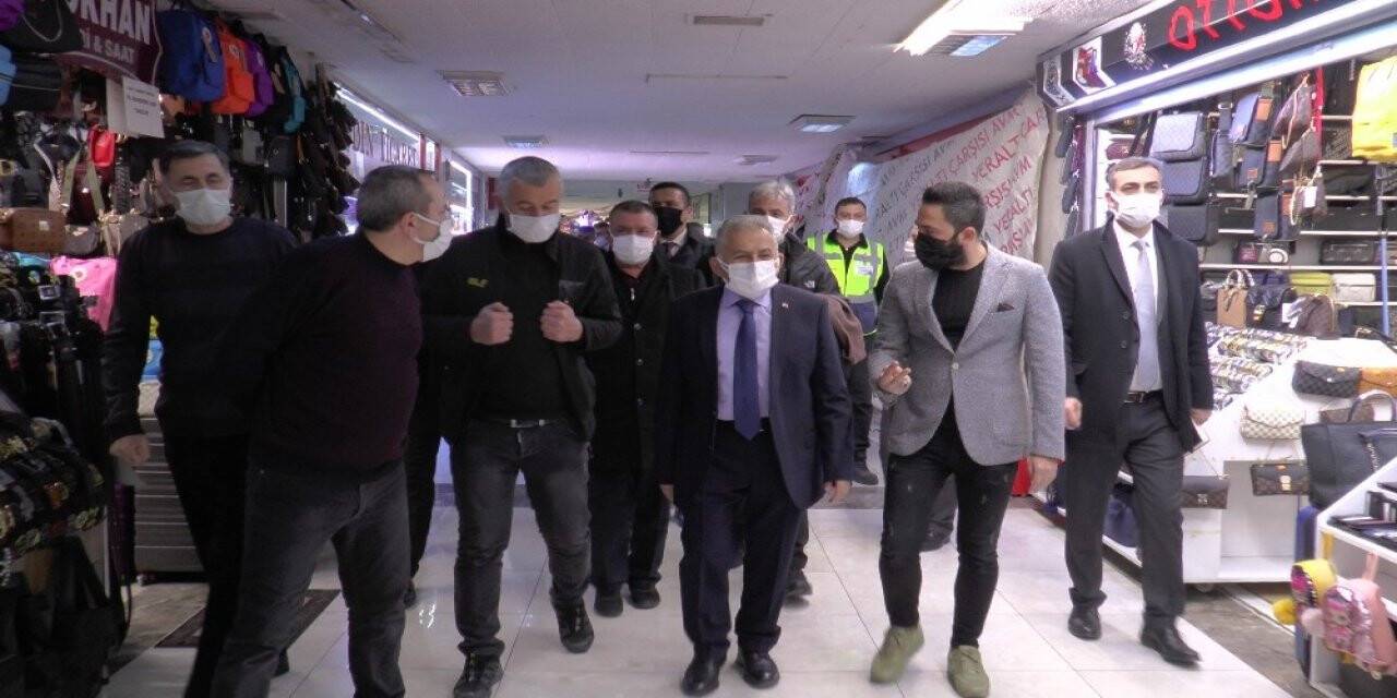 Başkan Büyükkılıç’tan Yeraltı Çarşısı esnafına denetim