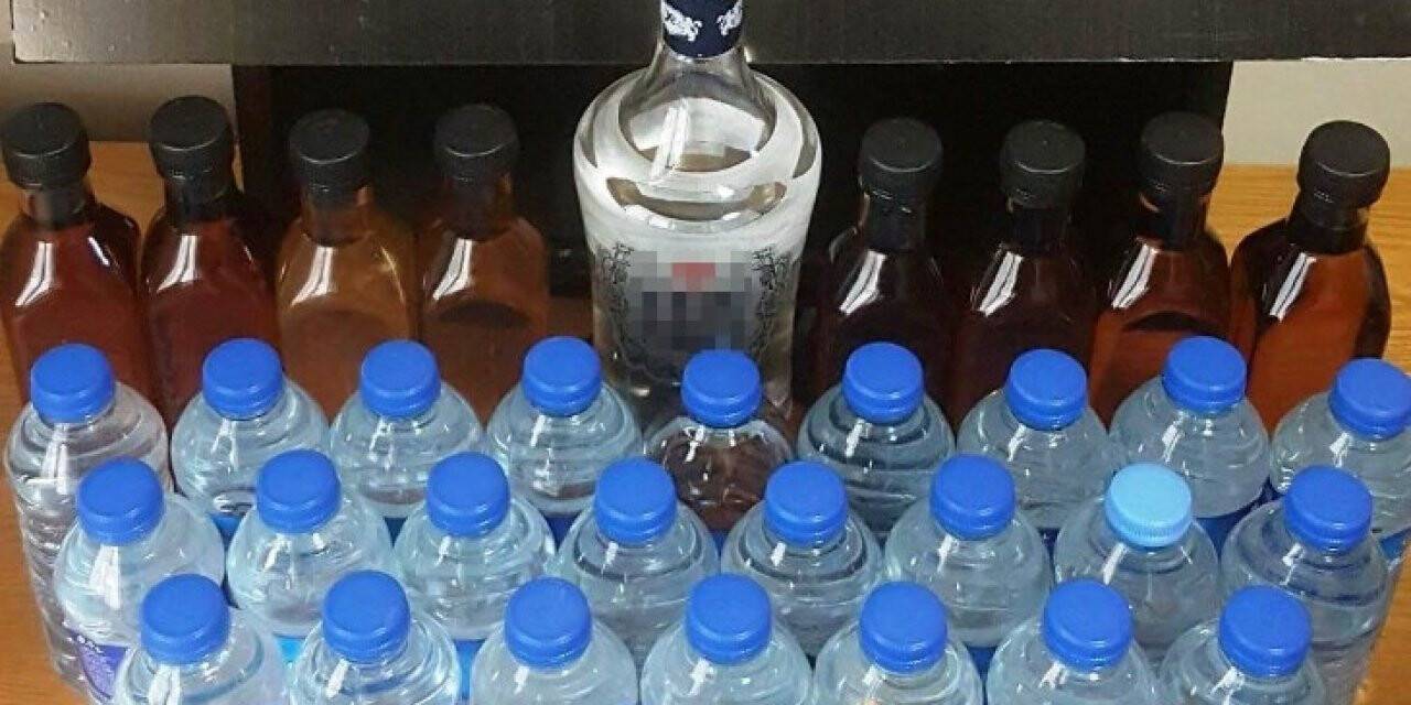 Sarıgöl’de sahte içki operasyonu