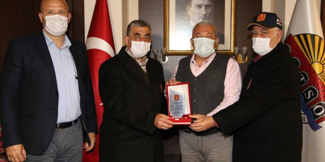 Gazilerden Başkan Şahin’e ziyaret