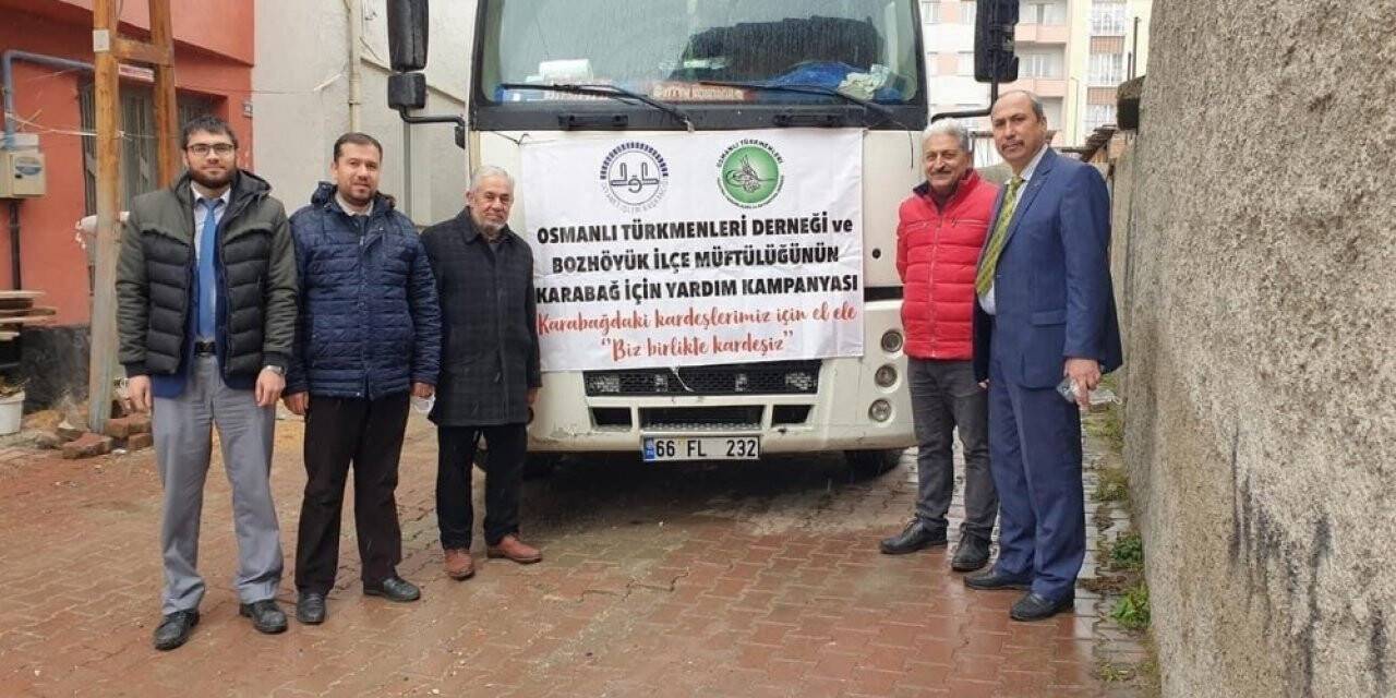 Yardım tırı Karabağ’a doğru yola çıktı