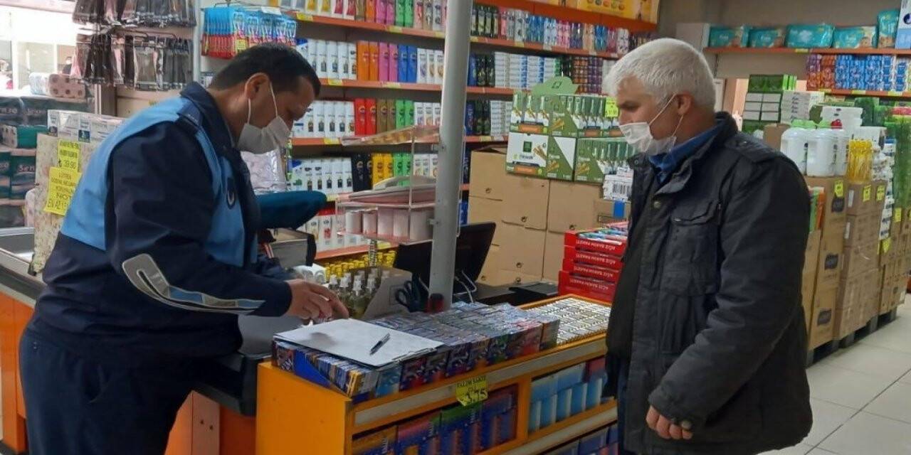Zabıta ekiplerinden market denetimi