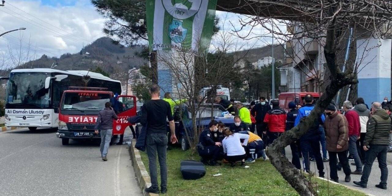 Giresun’da trafik kazası: 1 ölü, 4 yaralı