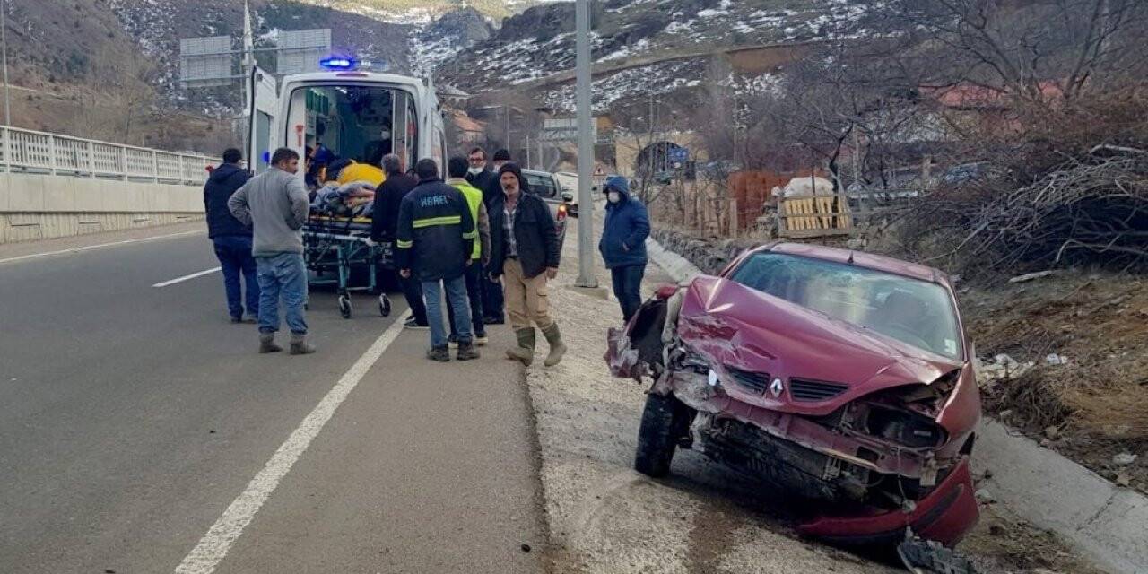Gümüşhane’de trafik kazası: 2 yaralı