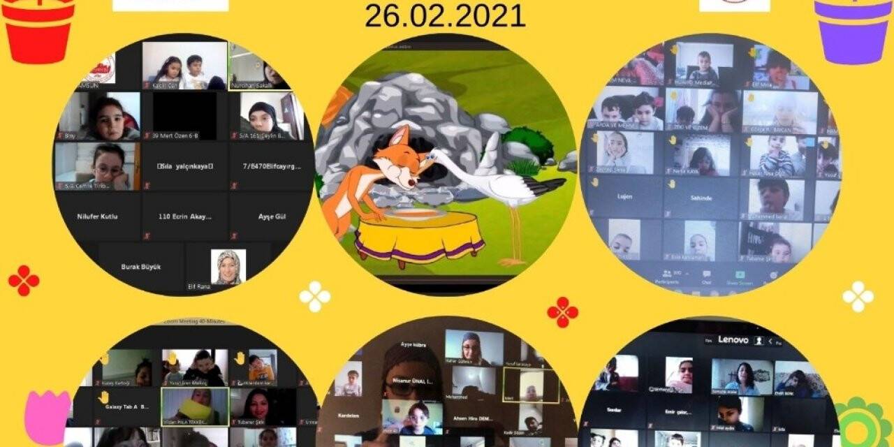 Samsun’da 4 bin 153 çocuğa online olarak masal anlatıldı