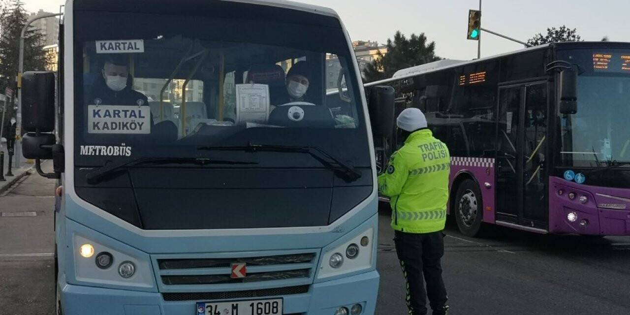 Kontrollü normalleşme kapsamında toplu taşıma araçlarına denetim