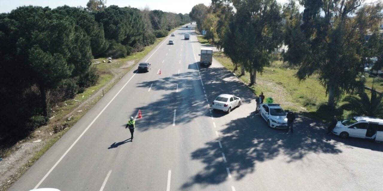 Antalya’da  helikopter ve drone ile denetim