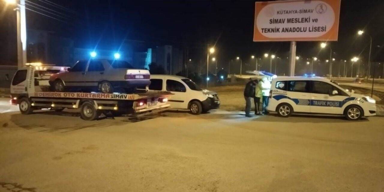 Simav’da 63 araç trafikten men edildi