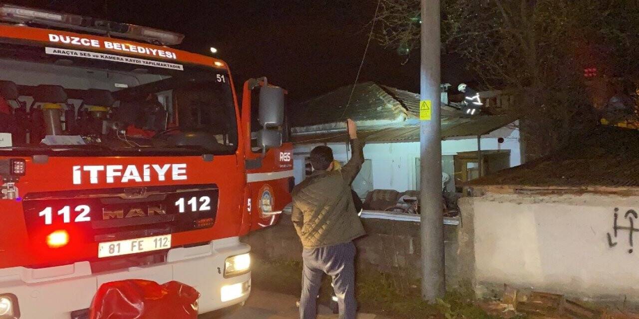 Baca yangınını fark eden ev sahibi faciayı önledi