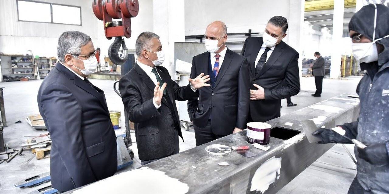 Vali Yazıcı OSB firmalarında incelemelerde bulundu