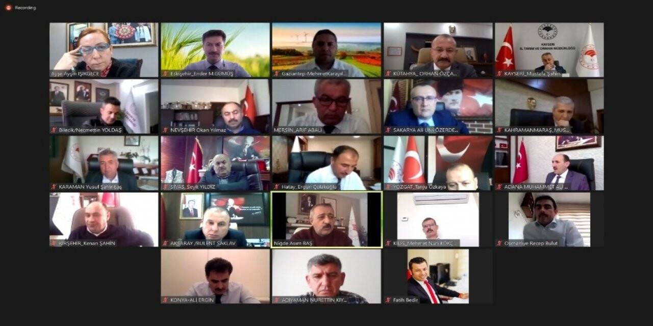 2021 yılında uygulanacak plan ve projeler ile ilgili video konferans düzenlendi