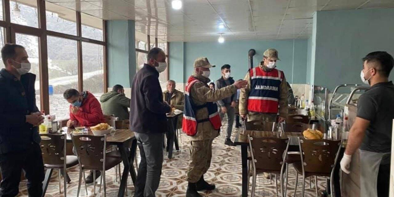 Uludere’de korona virüs denetimi