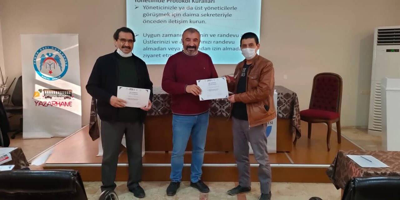 KOP Yazarhane'de seminer verildi