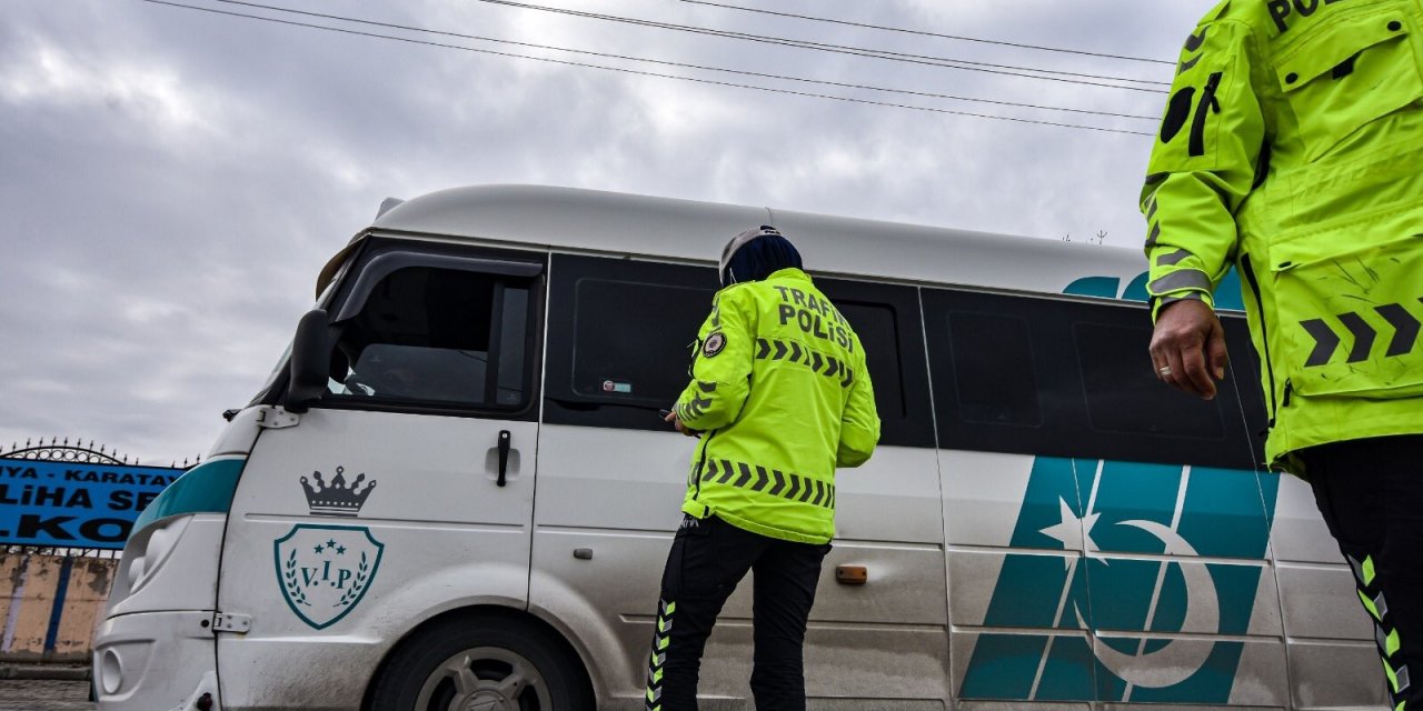 Konya’da 2 bin 60 sürücüye cezai işlem