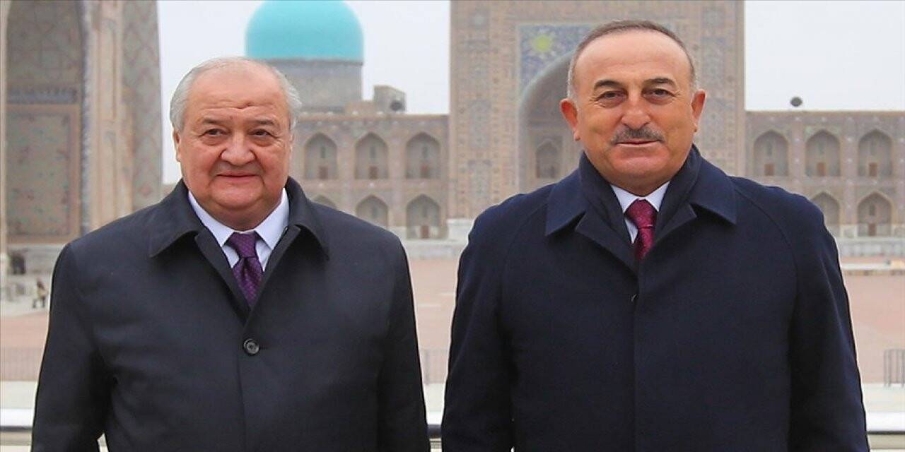 Bakan Çavuşoğlu Özbekistanlı mevkidaşı Kamilov ile görüştü