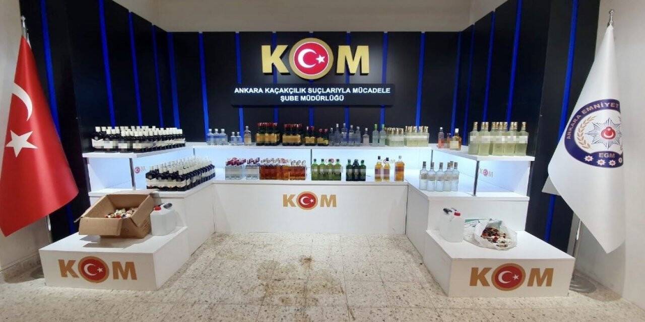 Kaçak alkol operasyonunda bin 300 litre etil alkol ele geçirildi