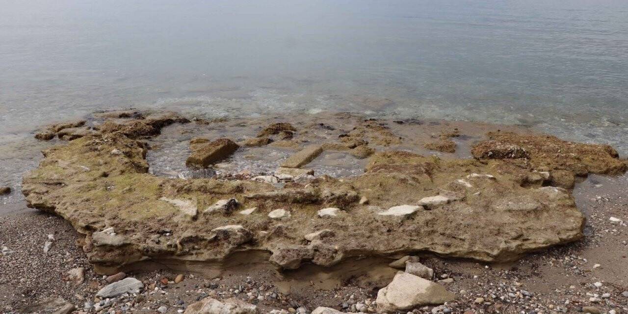 Sular çekildi, tarih ortaya çıktı