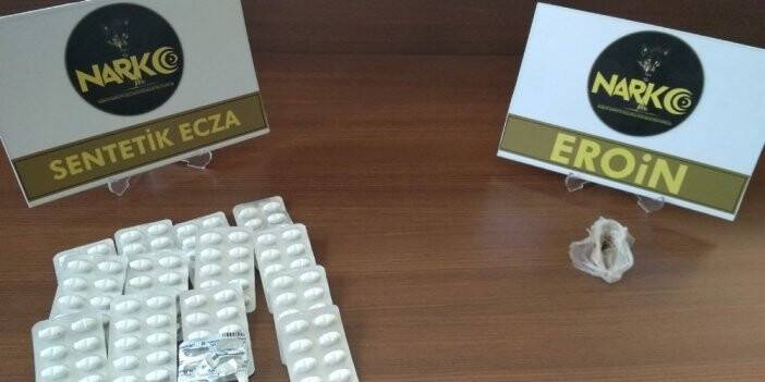 Akşehir'de uyuşturucu haplar ele geçirildi