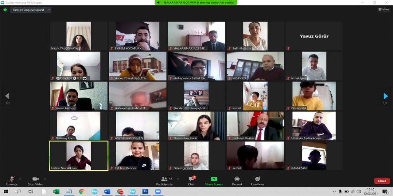 Halkapınar'da 'İstiklal Marşı'nın Kabulü ve Mehmet Akif Ersoy'u Anma Günü' programı düzenlendi