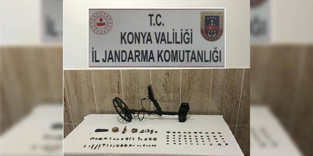 Konya’da 96 parça tarihi eser ele geçirildi