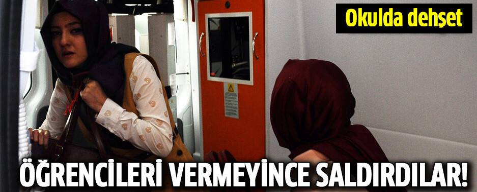 Kadın öğretmenlere sınıfta saldırı