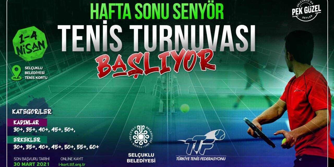 Senyör Tenis Turnuvası'na kayıtlar başladı