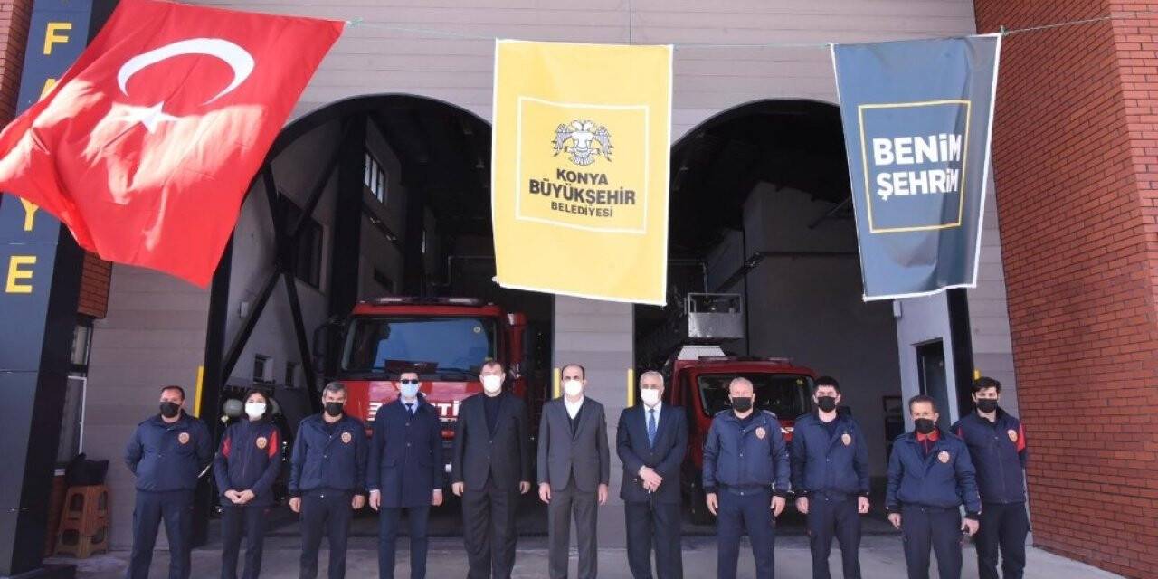 Başkan Altay Çumra'da İtfaiye Merkezi'nin açılışını yaptı