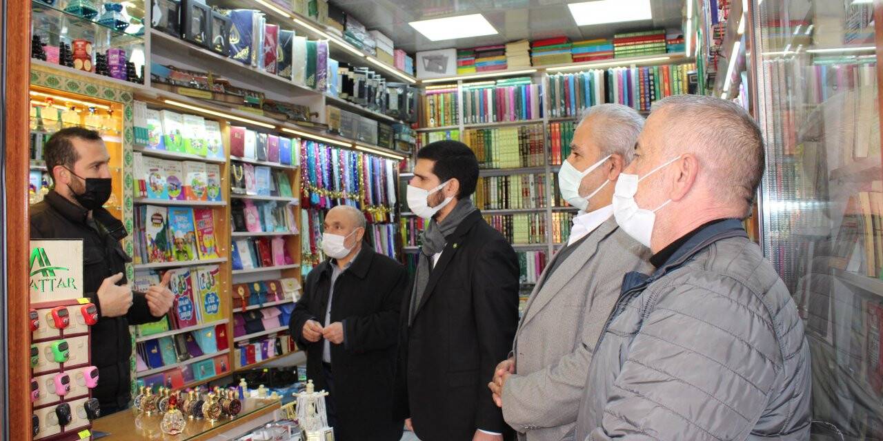 HÜDA PAR Konya İl Başkanlığı’ndan esnaf ziyareti