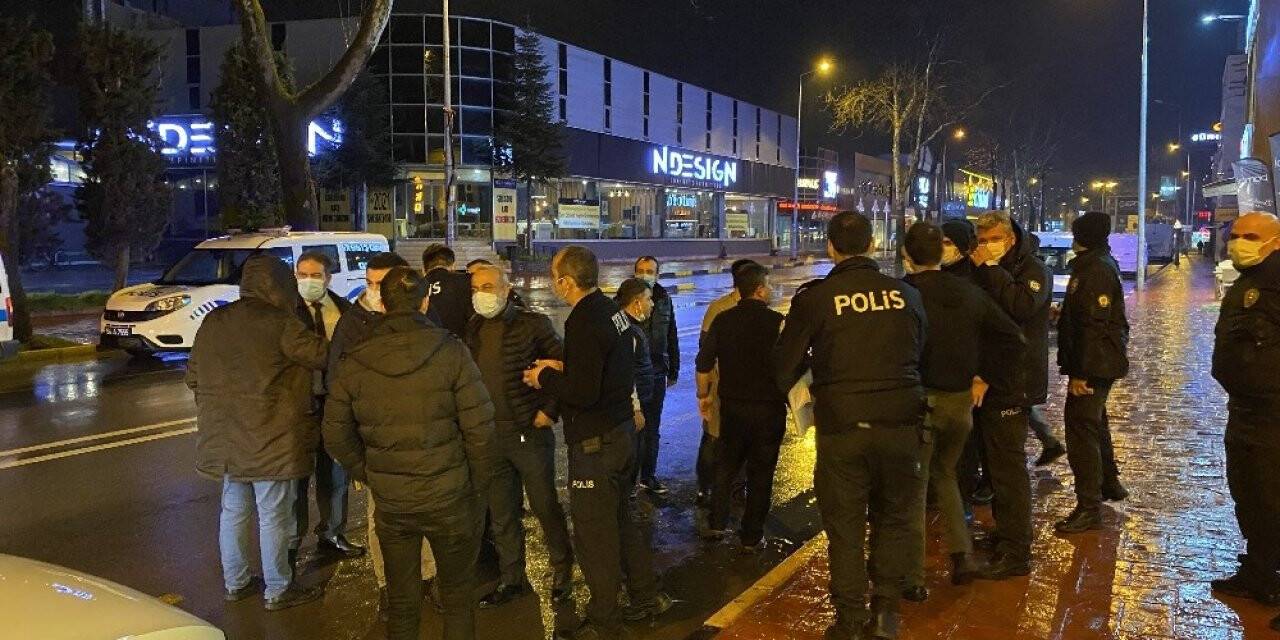 Yol verme kavgasında kan aktı, yaralılar çalıştıkları iş yerine sığındı