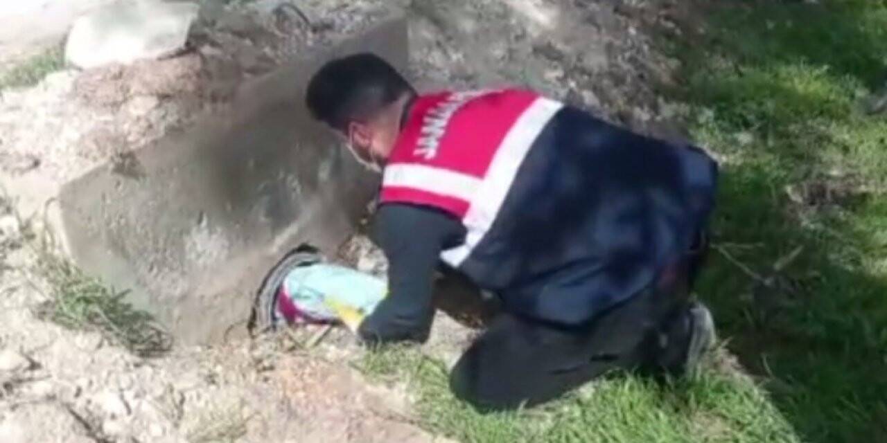 Sulama borusundan uzun namlulu silahlar çıktı