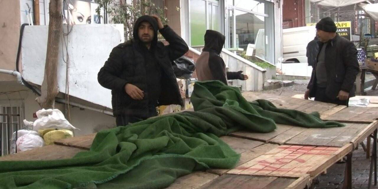 Yağmur ve kar yağdı, pazar tezgahları boş kaldı