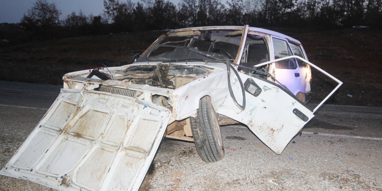 Konya'da kaza! İki otomobil çarpıştı: 2 yaralı