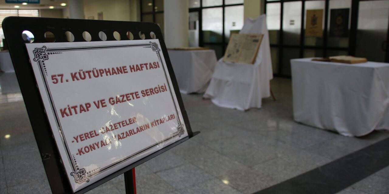 Konya'da '57. Kütüphane Haftası' dolayısıyla sergi açıldı
