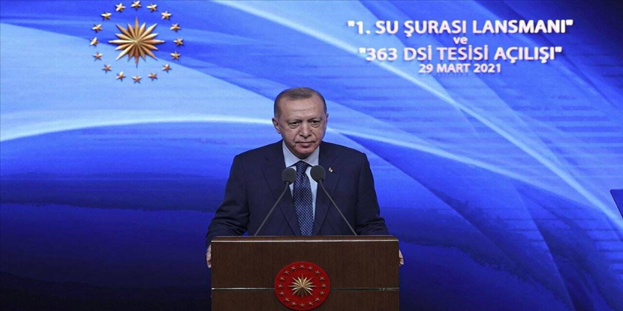 Cumhurbaşkanı Erdoğan: Meclis'te su kanunu hazırlıyoruz