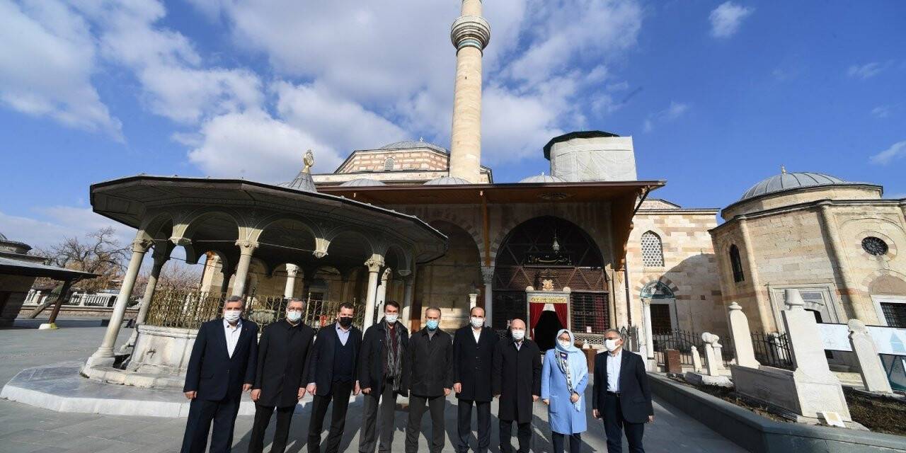 Başkanlar Konya’nın tarihi dokusuna ve şehirciliğine hayran kaldı