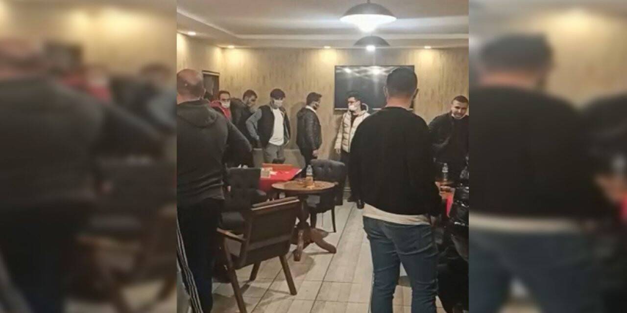 Konya’da kafenin gizli bölmesinde 39 kişi yakalandı