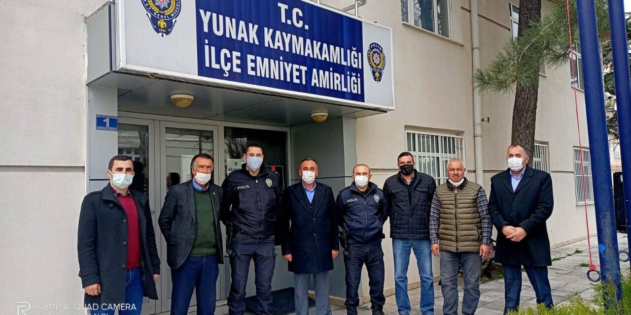 MHP Yunak'tan emniyet teşkilatına ziyaret